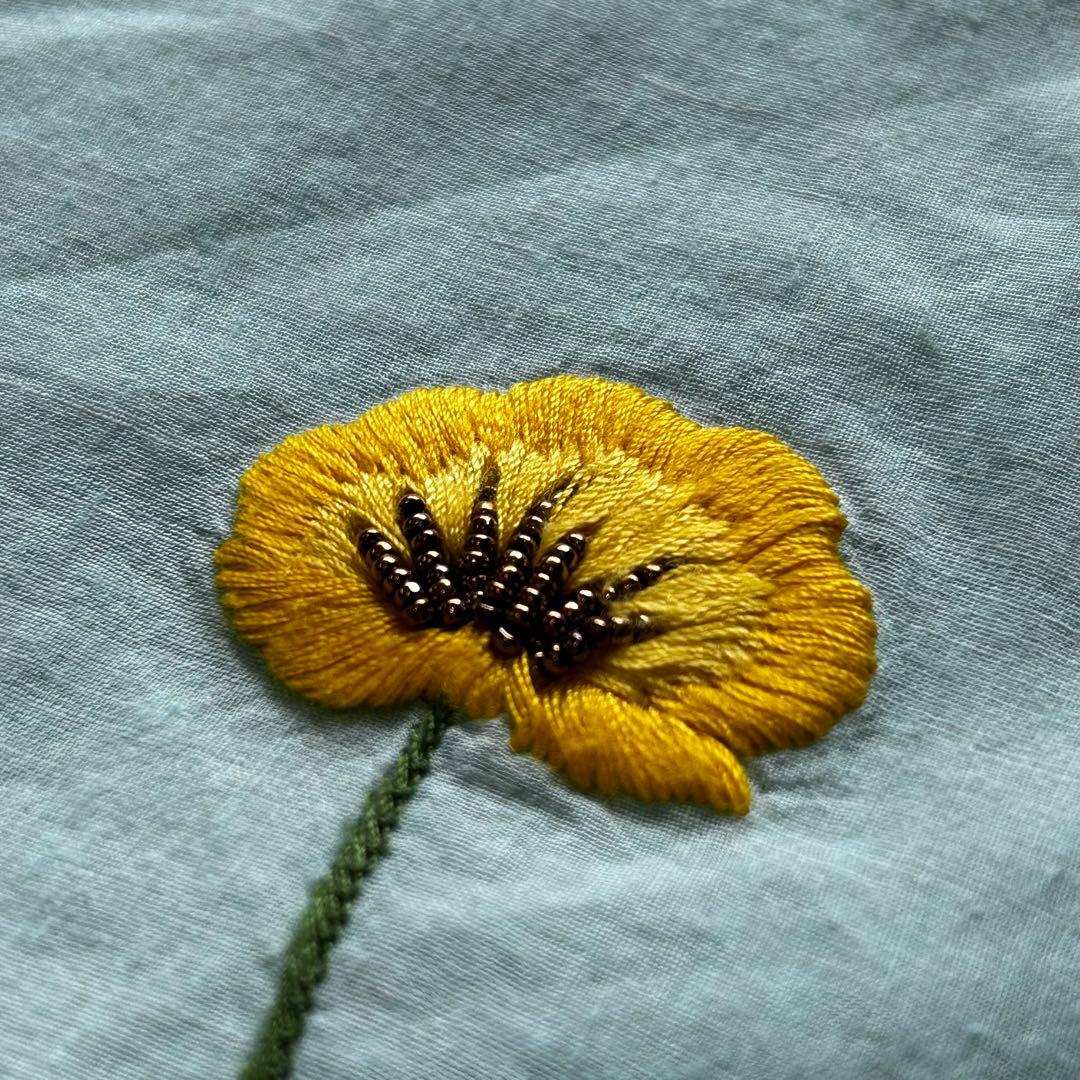 【希少美品】45R 歳時記　上巳　ブラウス　プルオーバー　刺繍　ビーズ　現行