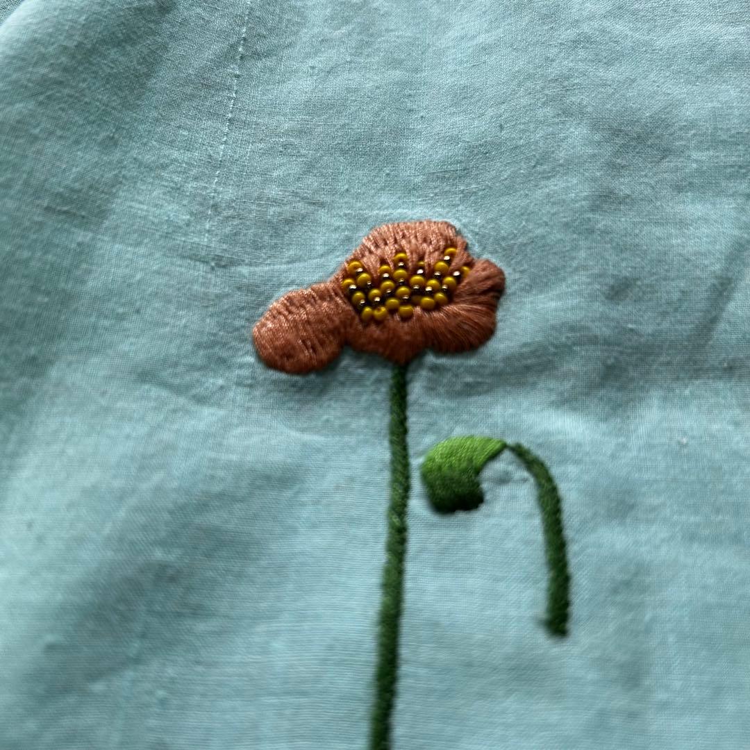 【希少美品】45R 歳時記　上巳　ブラウス　プルオーバー　刺繍　ビーズ　現行