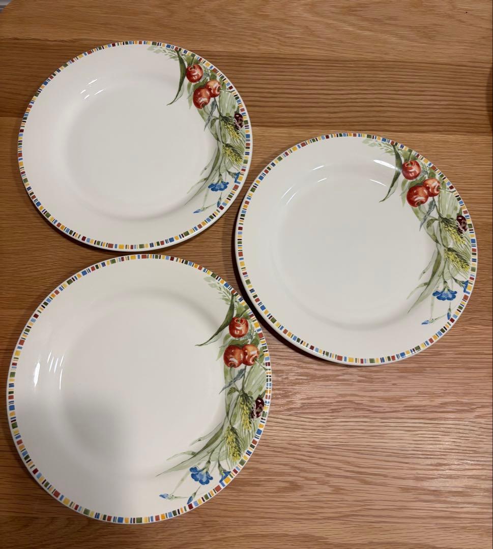 ジアン　チェリー柄　大皿