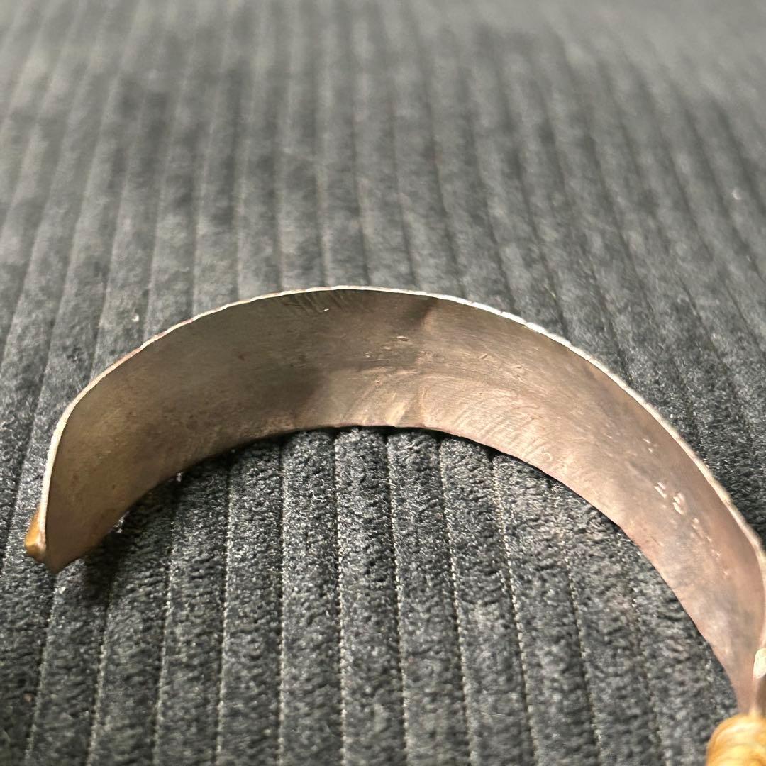 Navajo Indian Jewelry フェザー　バングル　sterling