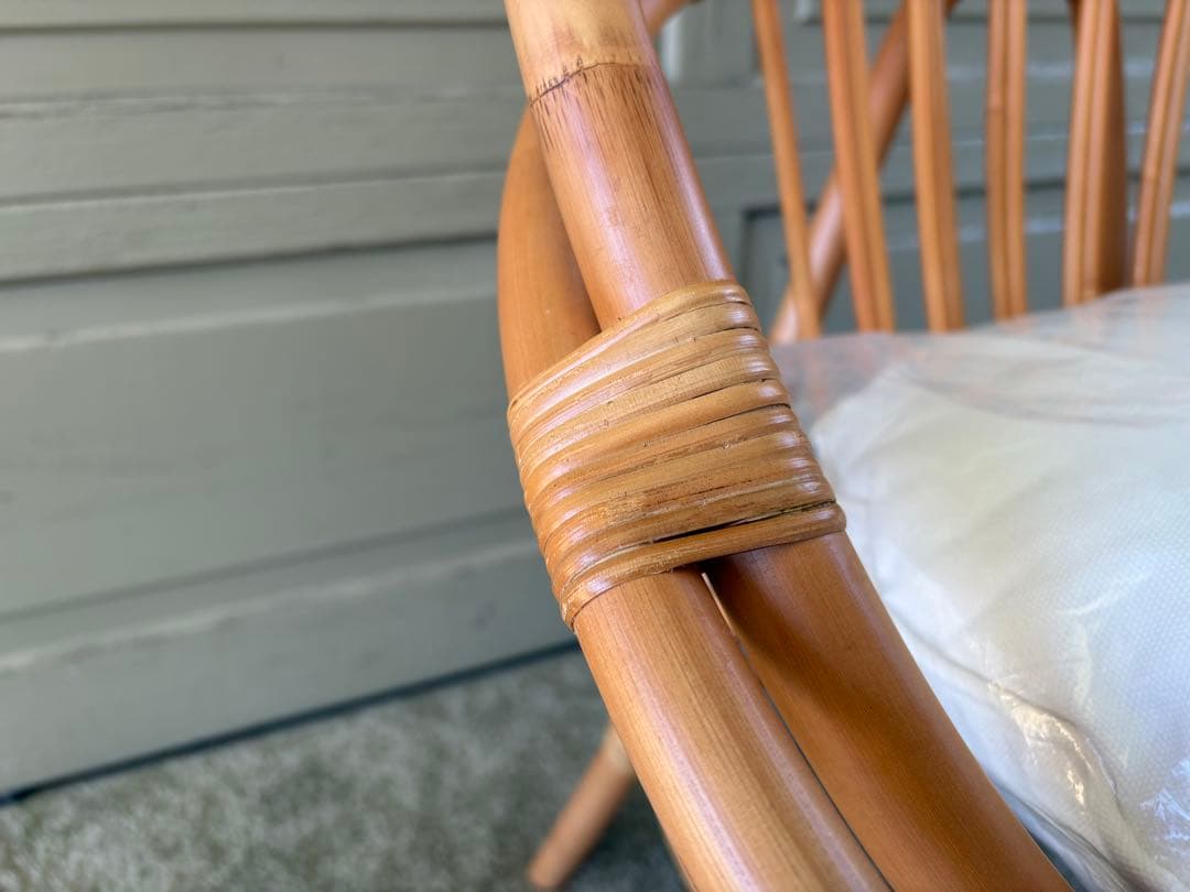 unico ウニコ CAGE カージュ ソファ 1シーター ラタンフレーム 美品