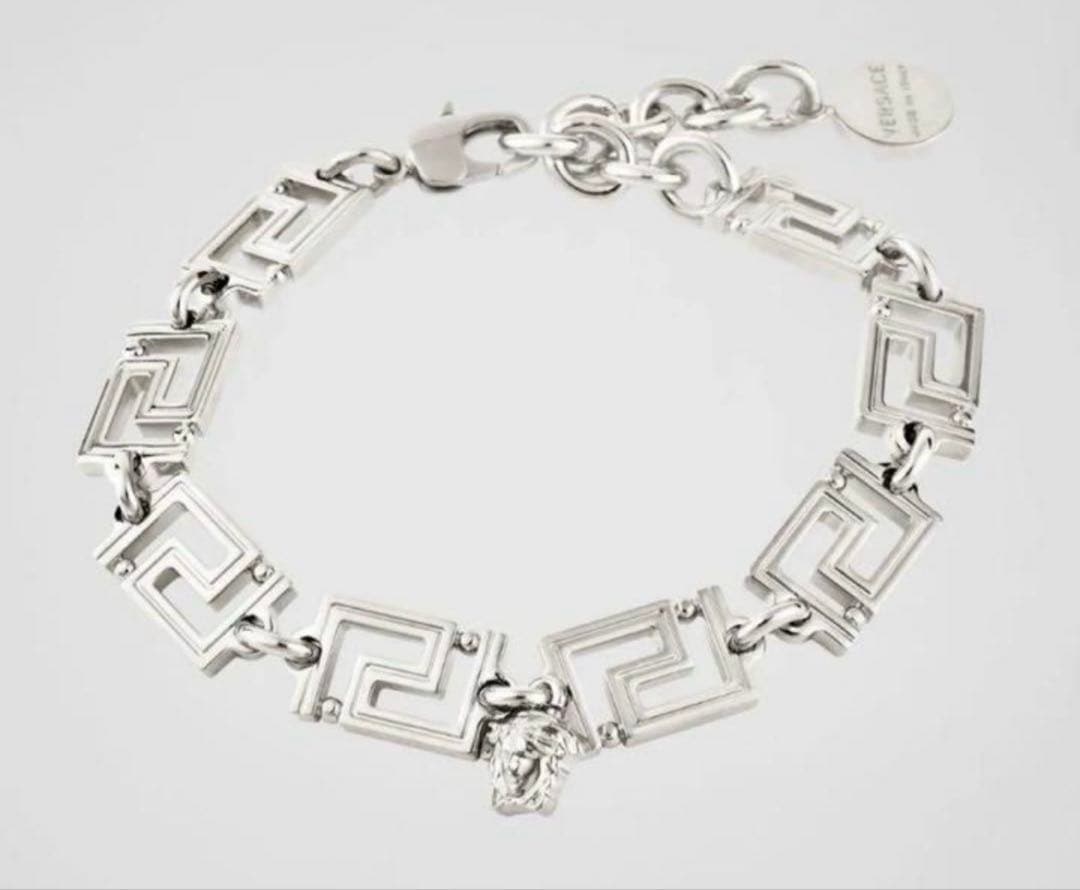 VERSACE グレカ ブレスレット シルバー