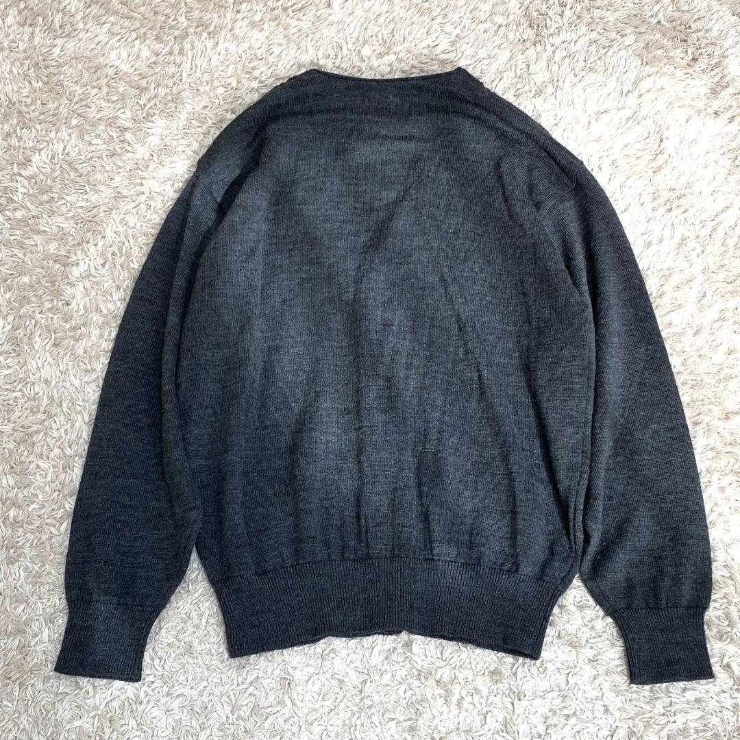 希少 イヴサンローラン Vネック グレー カーディガン Y2K ヴィンテージ