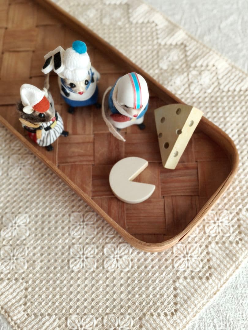 * vintage figure ❀ふんわり可愛い スキー選手の ネズミくん