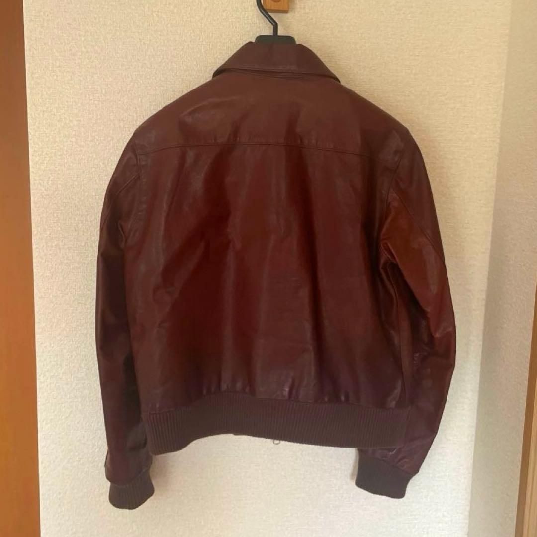 MHL.マーガレットハウエル　天然レザーブルゾン