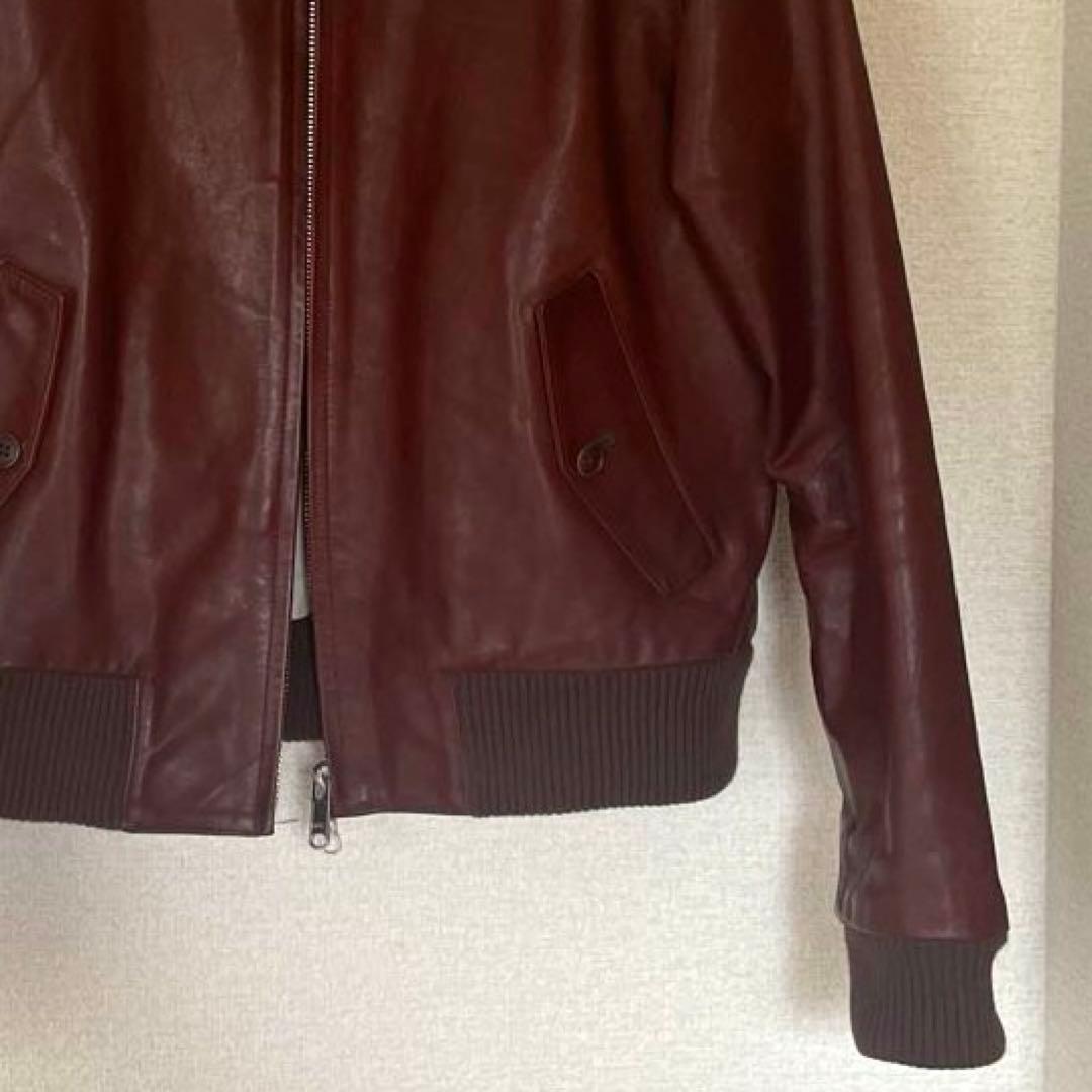 MHL.マーガレットハウエル　天然レザーブルゾン