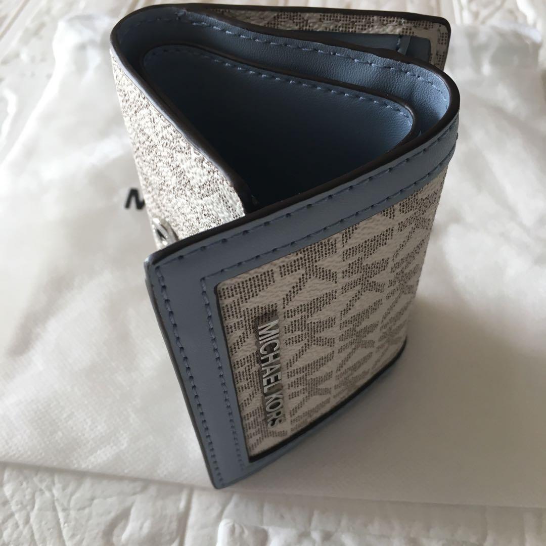 新品 マイケルコース MICHEAL KORS 財布 ホワイト ブルー
