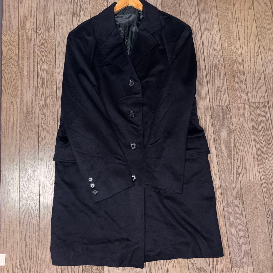 カシミヤ100% ロロピアーナ コート ロング L 高級生地 イタリア購入品