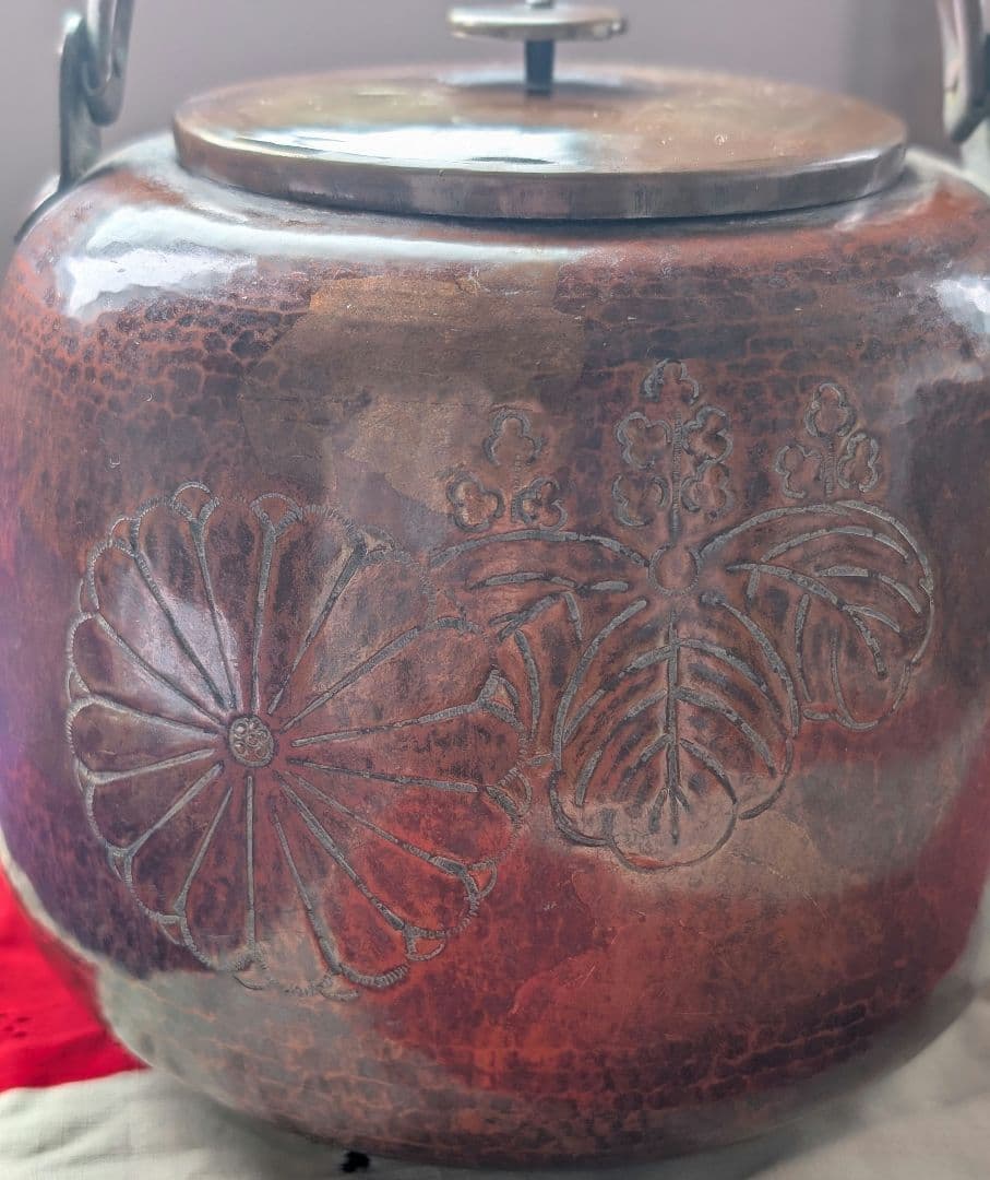 やかん　工芸品　天皇　皇后　明治時代