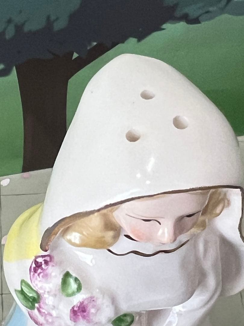 花嫁花婿陶器人形　老夫婦　ウエディングボード飾り