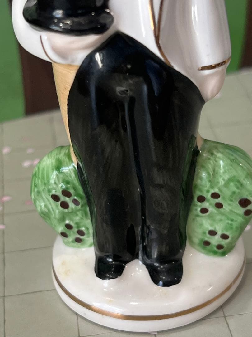 花嫁花婿陶器人形　老夫婦　ウエディングボード飾り