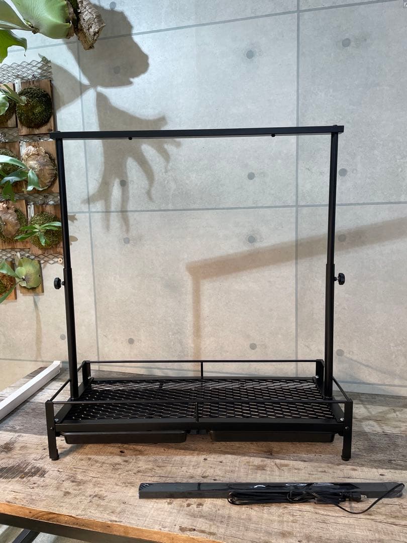 完成品　給水トレイ付　アイアン　植物棚　ダクトレール付　シェルフ