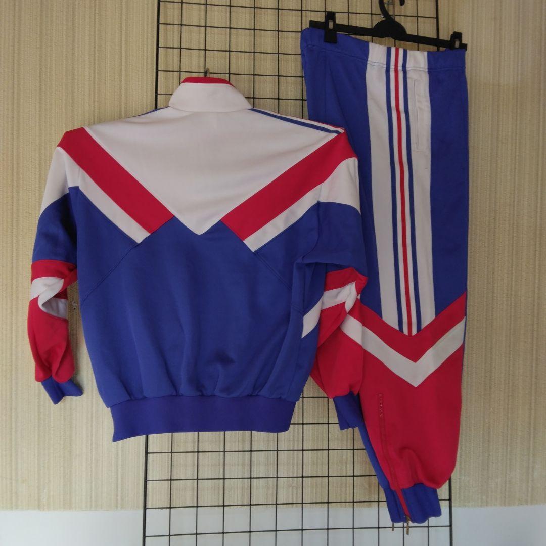adidasデサント時代90年代前半の トーニングジャケット＆パンツ セット2L