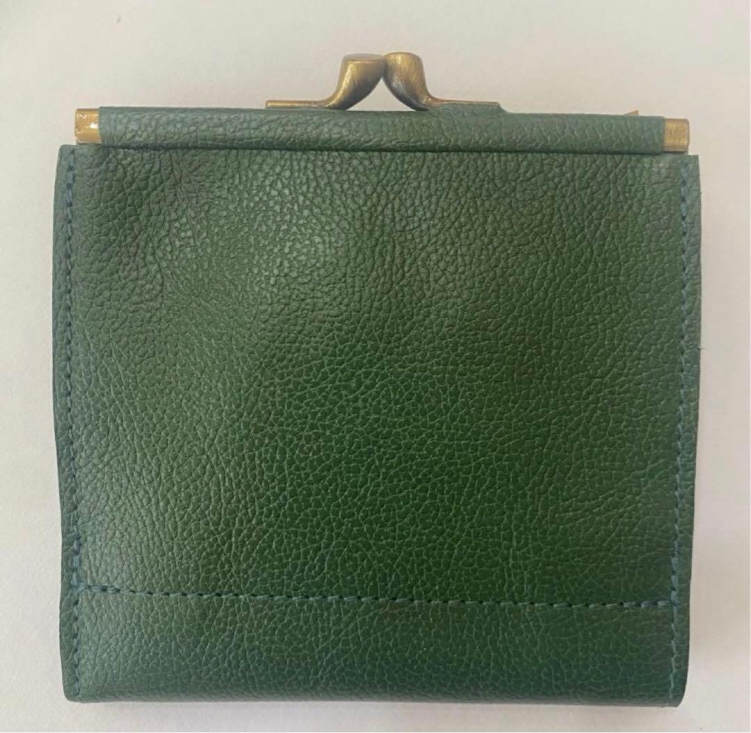 【IL BISONTE】新品　がま口財布　ヴェルデ　グリーン　人気希少