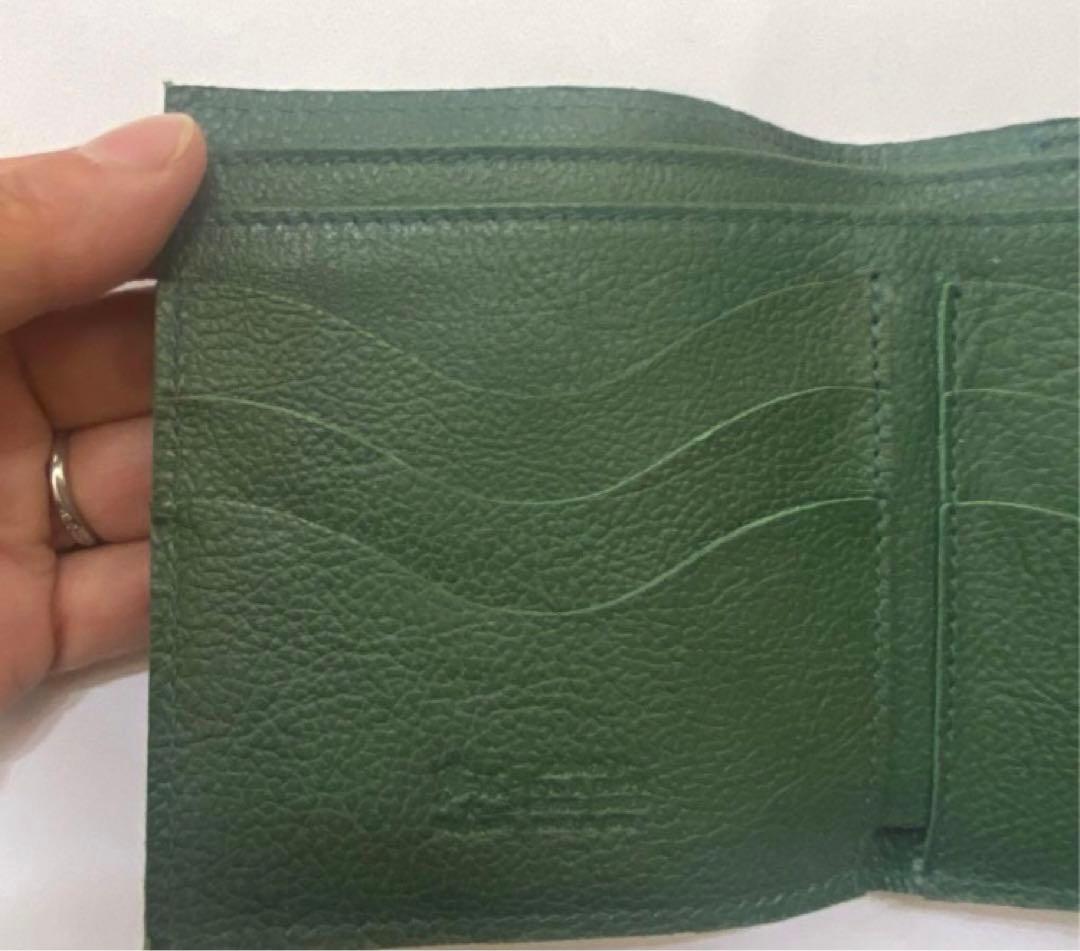 【IL BISONTE】新品　がま口財布　ヴェルデ　グリーン　人気希少