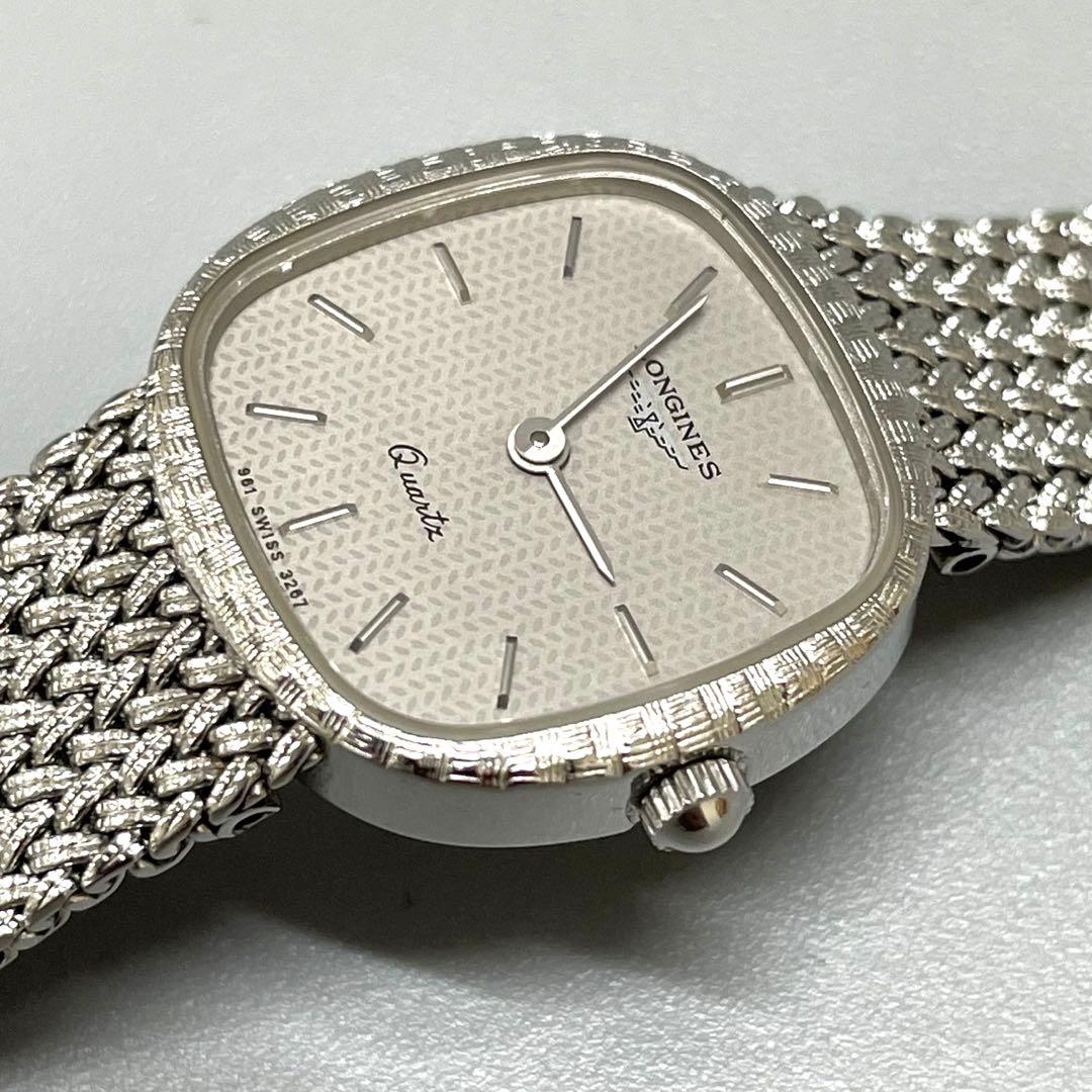 LONGINES ロンジン 美品 スクエア 電池交換済 レディース 時計 961