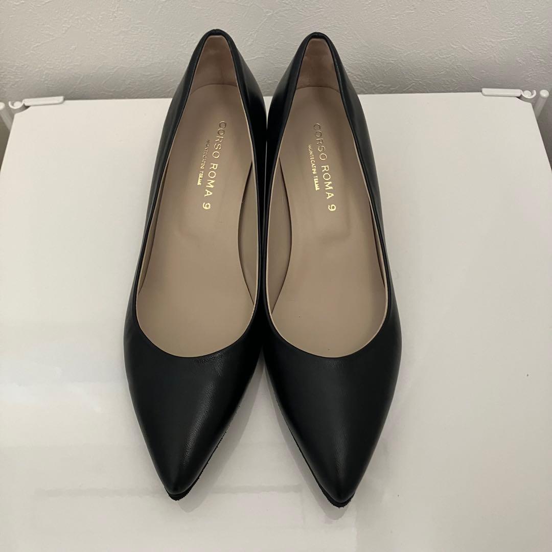 【美品】CORSO ROMA9 ポインテッドトゥ パンプス 36
