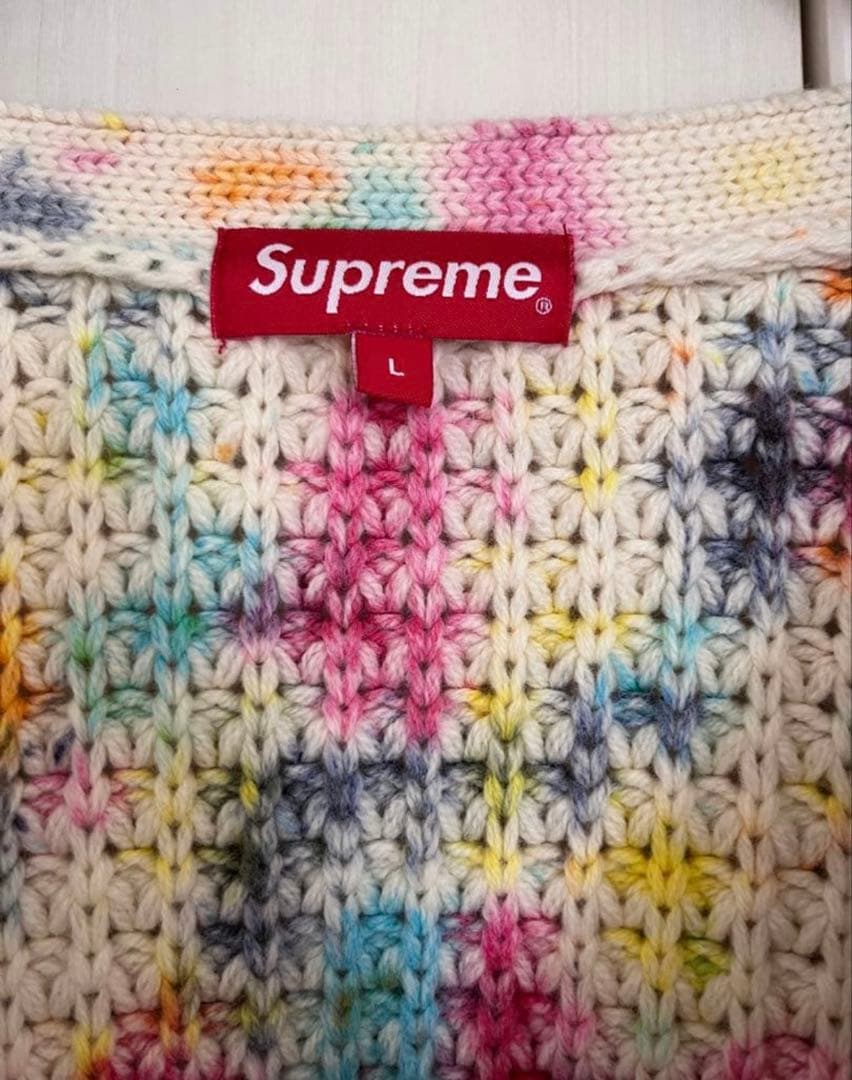 Supreme Waffle Knit Cardigan 21FW Lサイズ