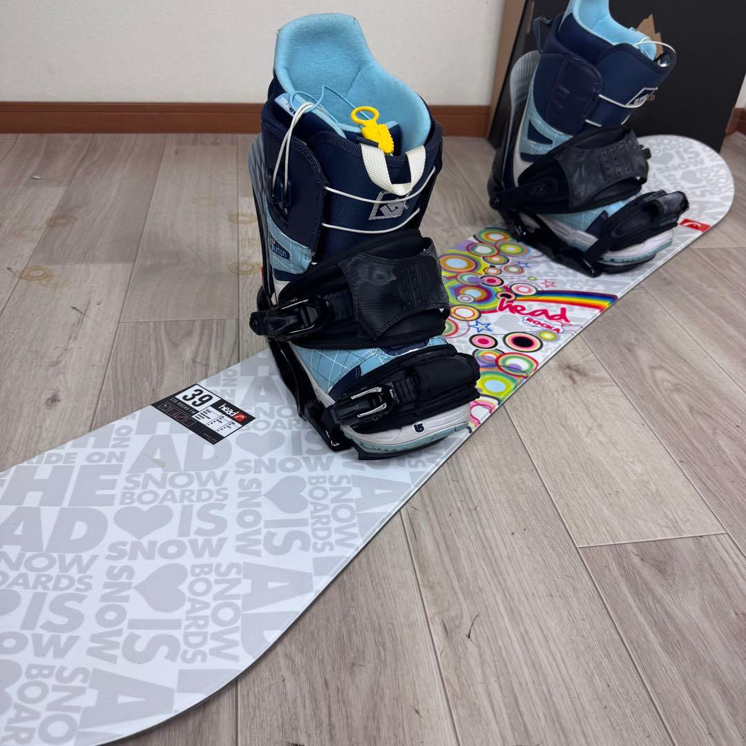 専用HEAD x Burton スノーボードセット 139cm バートン24cm