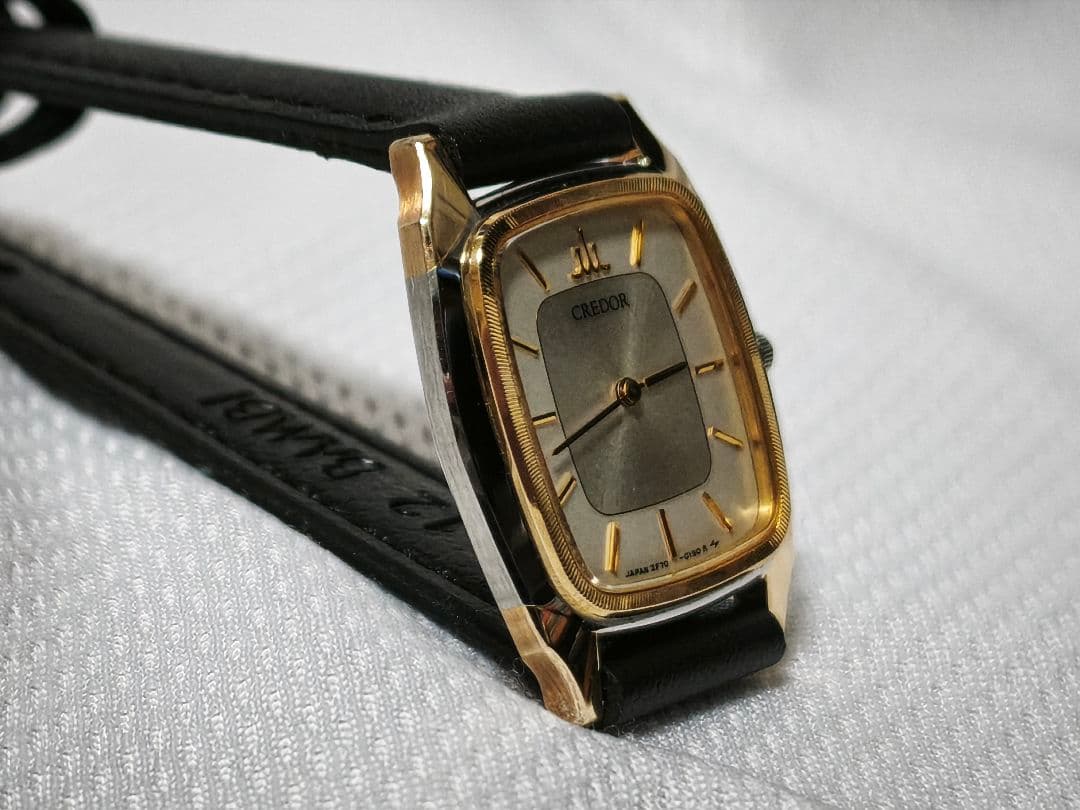 稼働品 SEIKO セイコー クレドール 14KT クォーツ腕時計 レディース