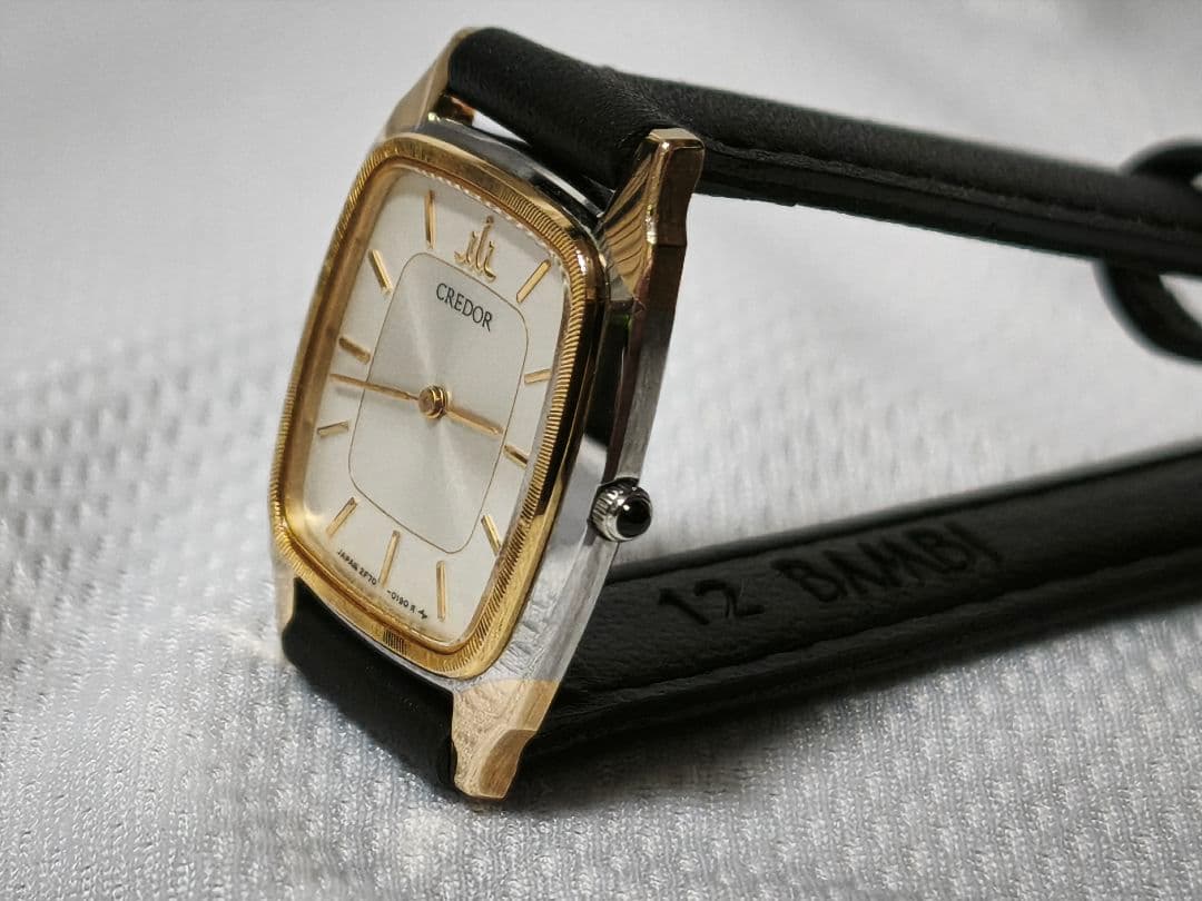 稼働品 SEIKO セイコー クレドール 14KT クォーツ腕時計 レディース