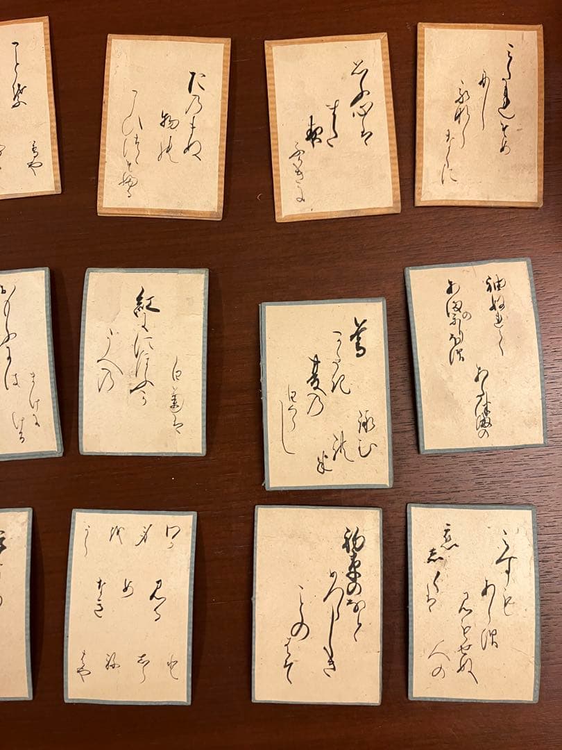 江戸期　歌留多　伊勢物語　かるた　骨牌