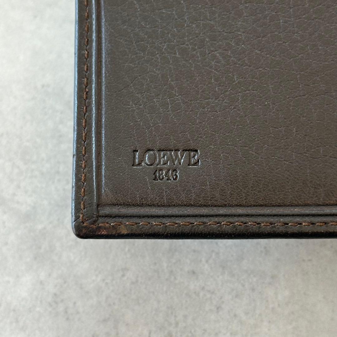 小物 LOEWE Anagram Leather Bifold Wallet