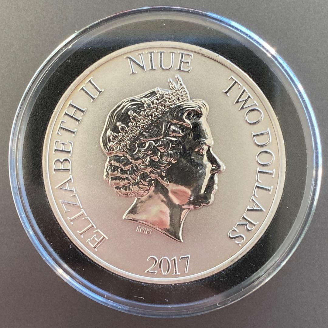 2017年 ディズニー ミッキーマウス 蒸気船 ウィリー 銀貨 1オンス