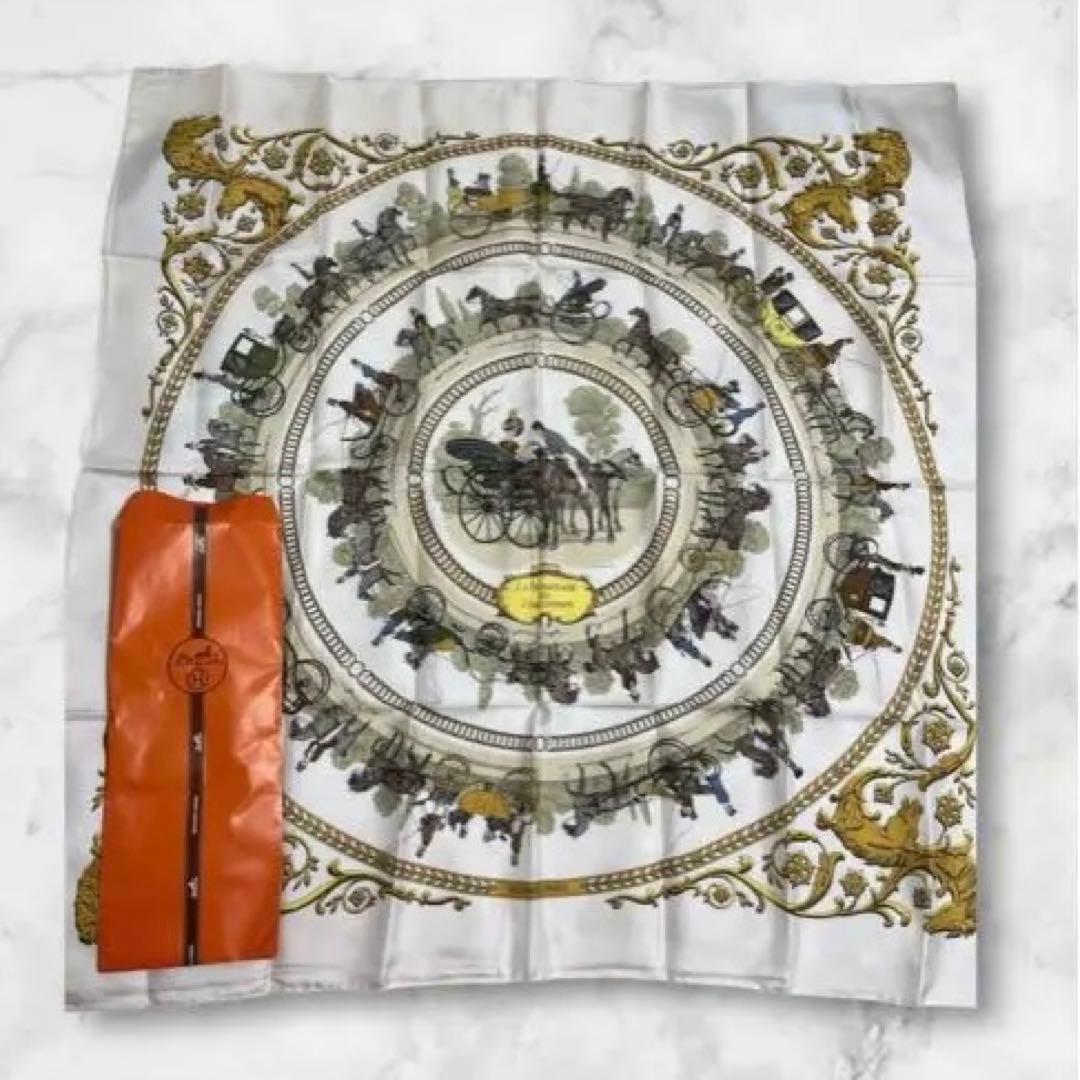 エルメス カレ90 スカーフLa Promenade de Longchamps