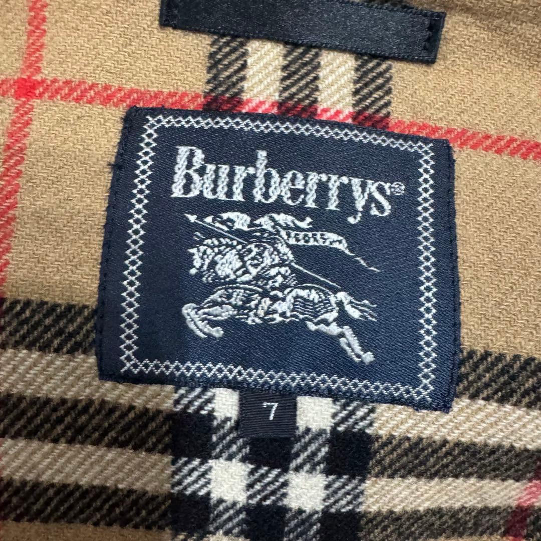 バーバリーズ ダブルフェイス ダッフルコート カシミヤ ネイビー