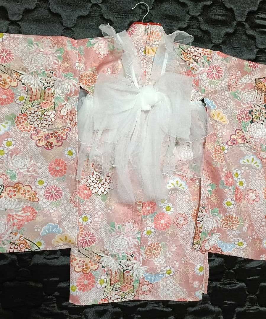 七五三 3歳 100cm チュール被布 ピンク