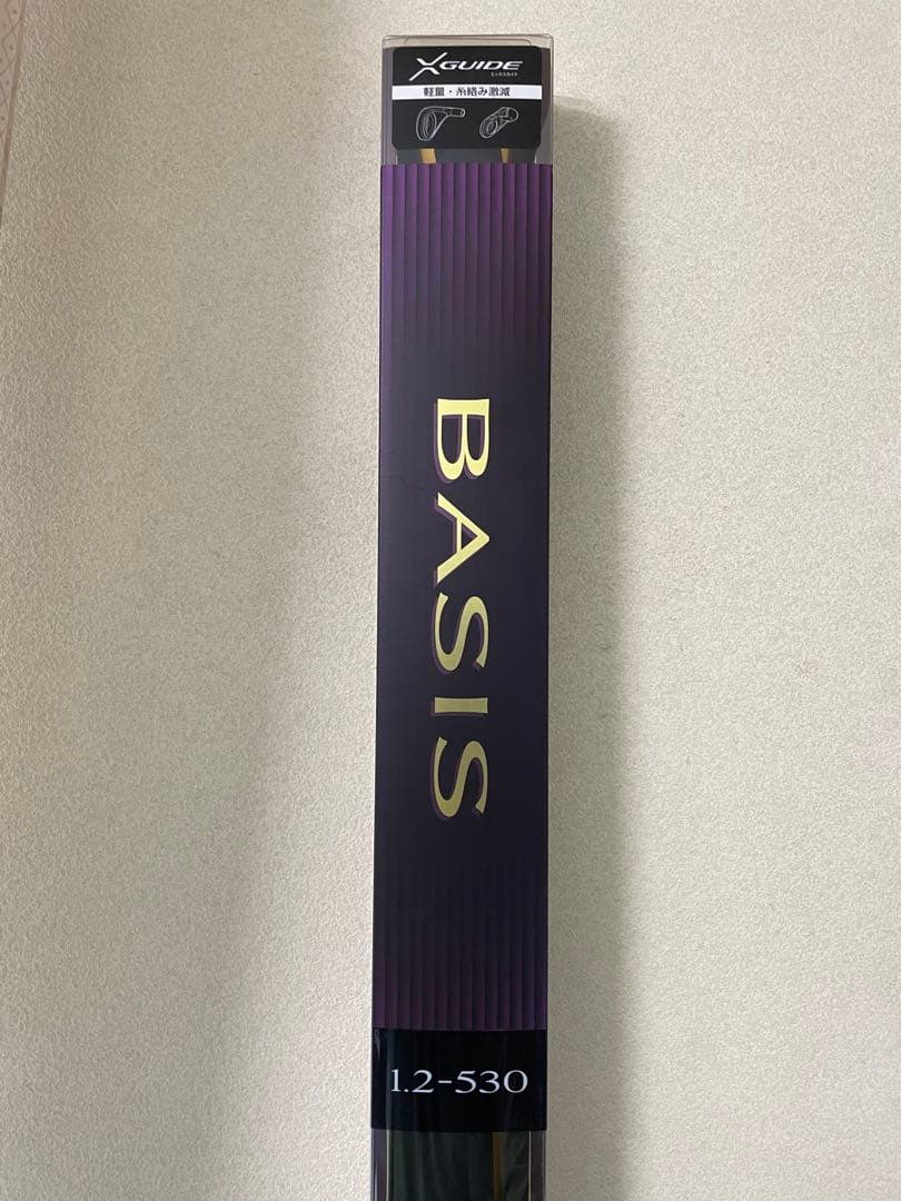 【良品】シマノ磯竿 16ベイシス 1.2-530 チタンフレームIMガイド換装