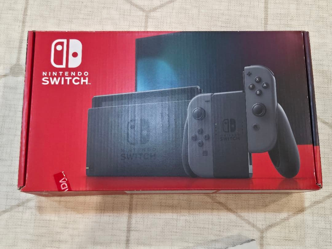 【美品】Nintendo Switch 本体 グレー 全付属品あり