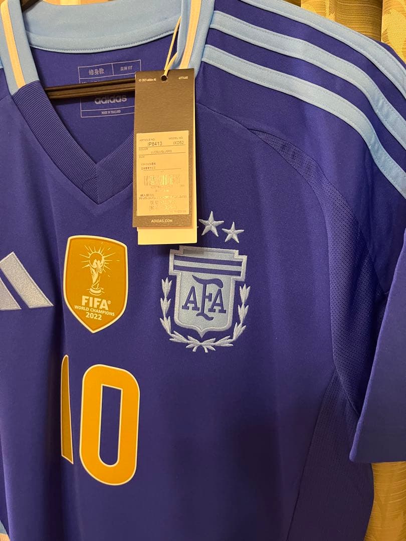 アルゼンチン代表 2024 アウェイ 半袖 ユニフォーム No.10 メッシ