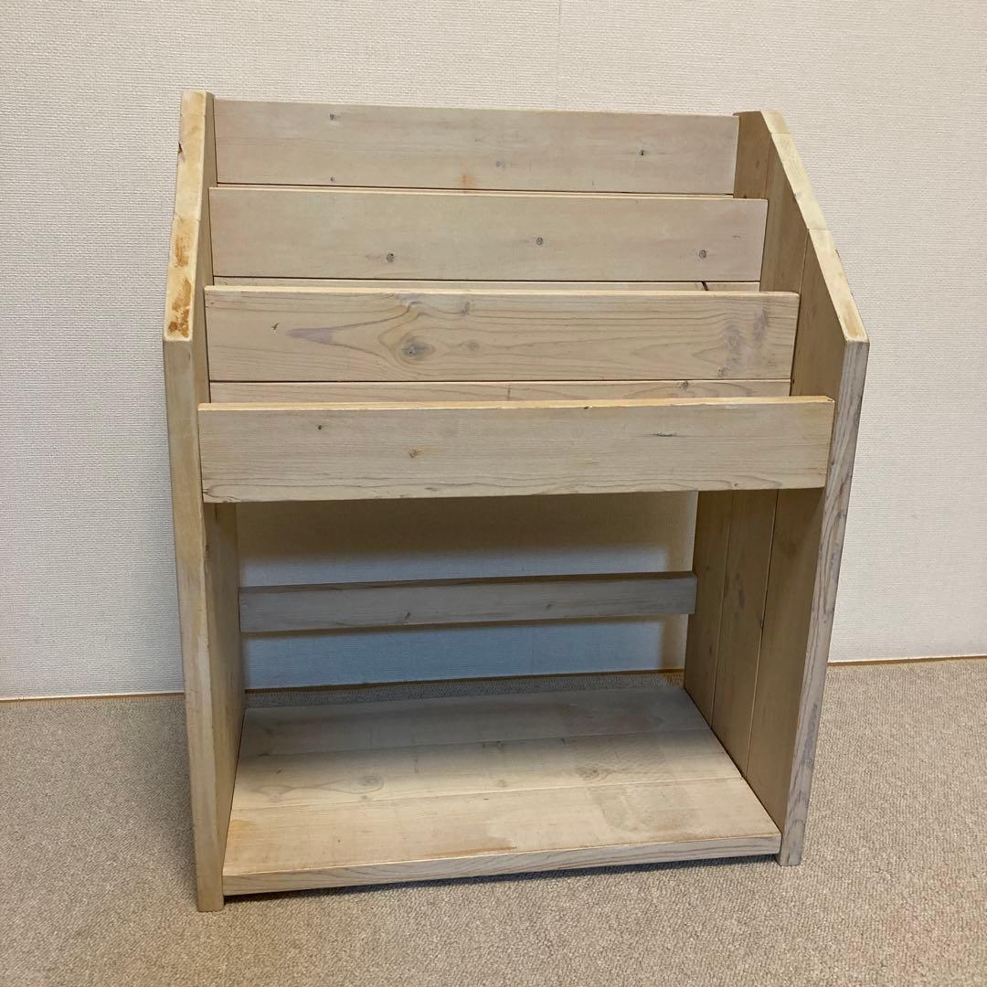 木製ハンドメイド　ブックシェルフ