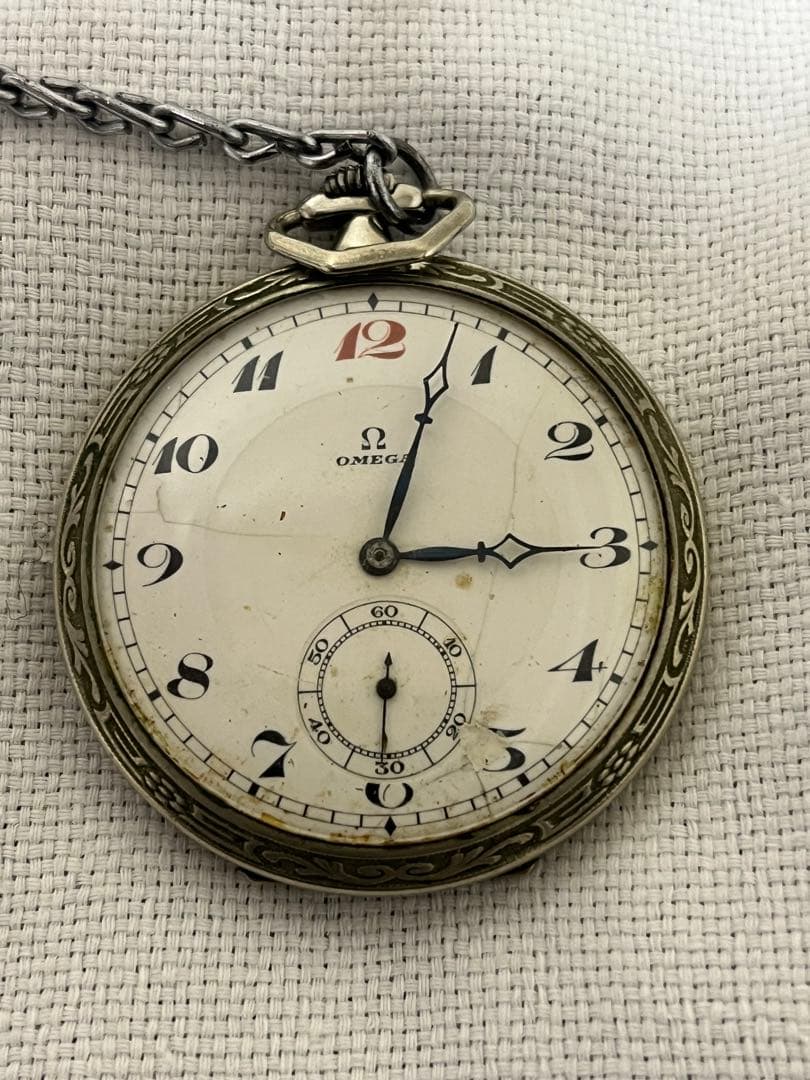 稼働品 OMEGA オメガ 懐中時計 ヴィンテージ アンティーク