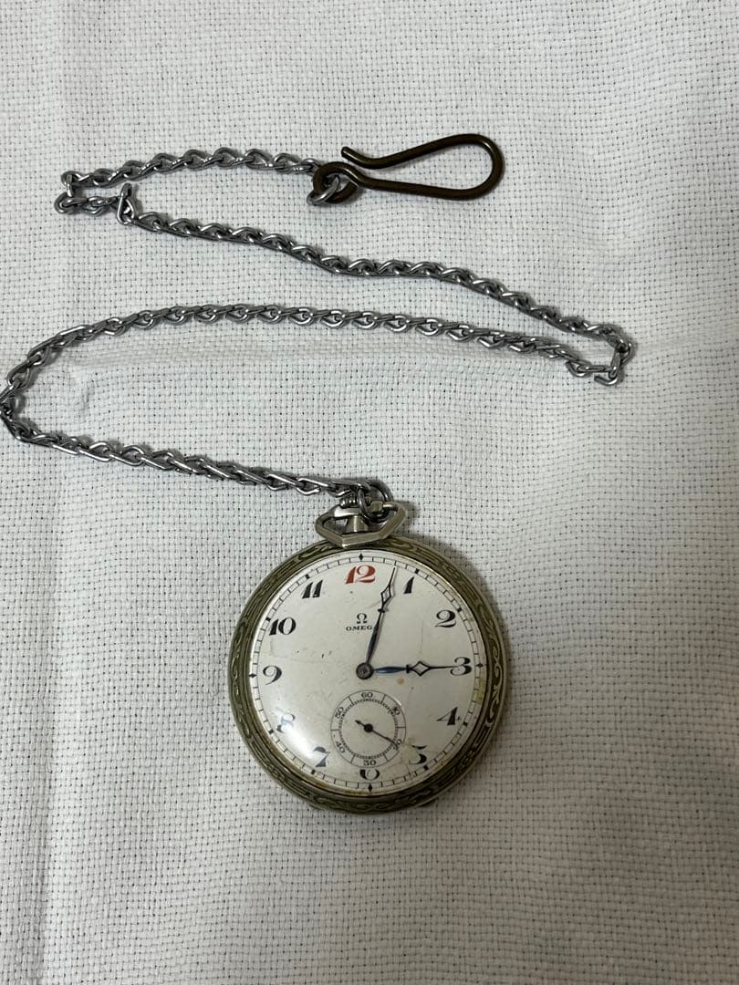 稼働品 OMEGA オメガ 懐中時計 ヴィンテージ アンティーク