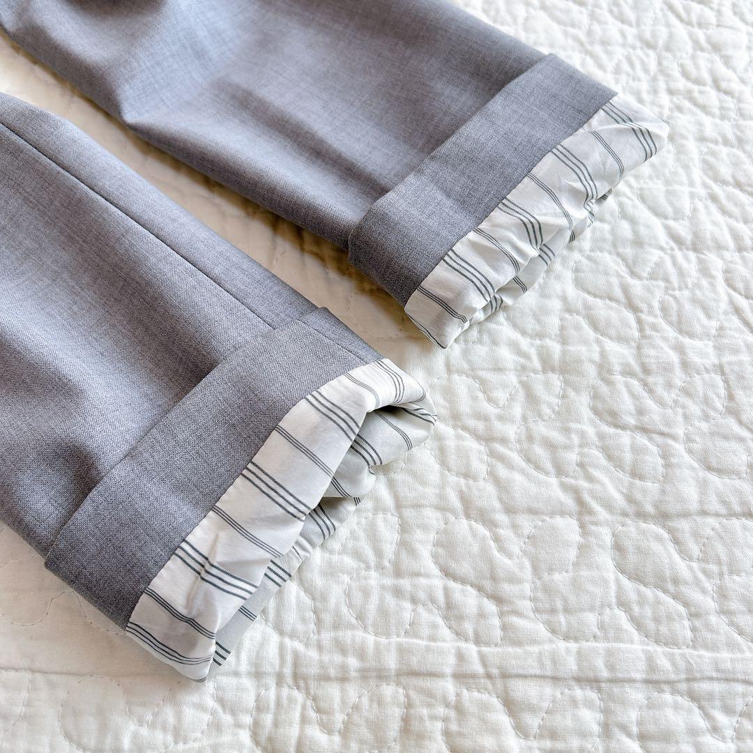 セオリー TAILOR LANAI パンツスーツ セットアップ ノーカラー L