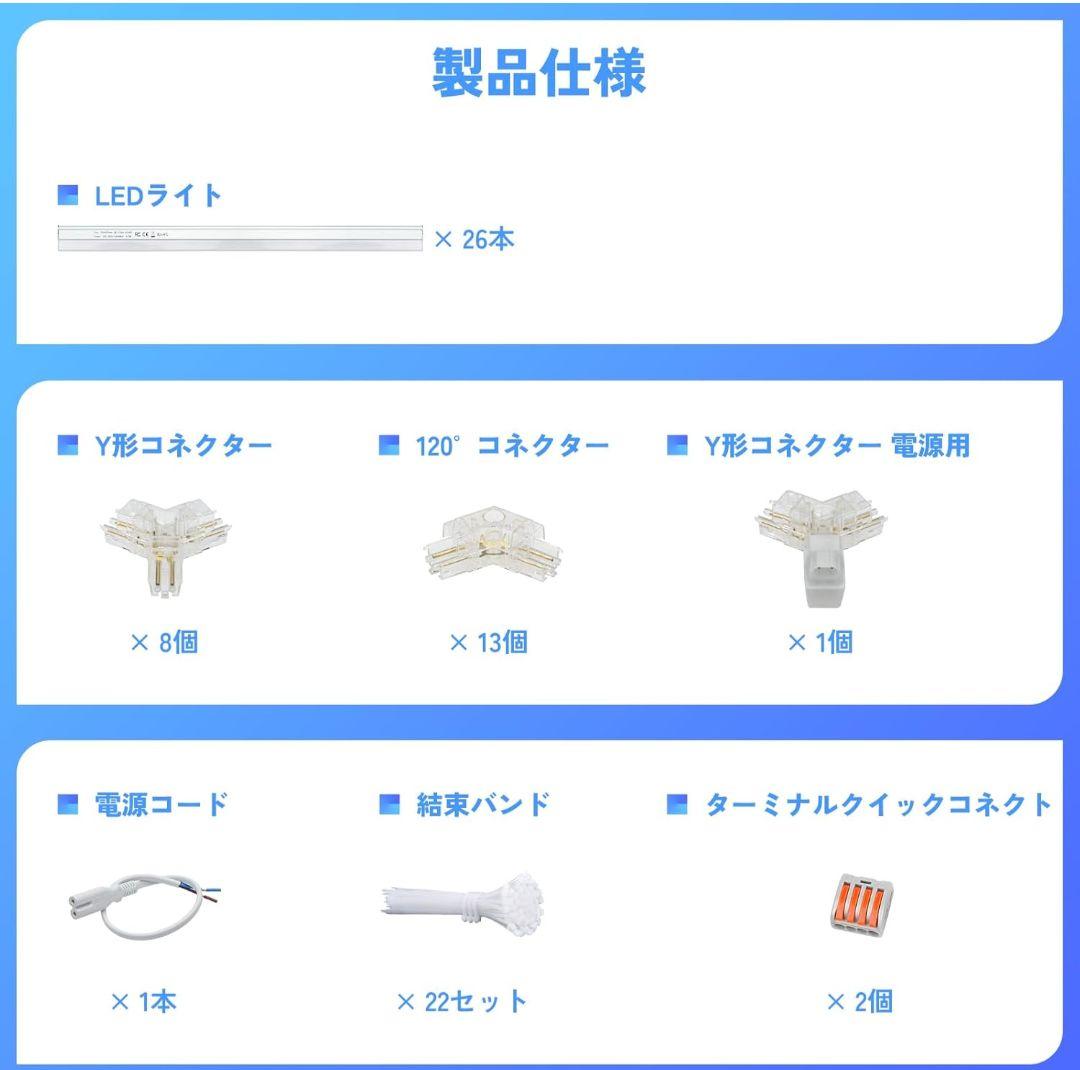 156W 六角形 LEDライト ガレージ用