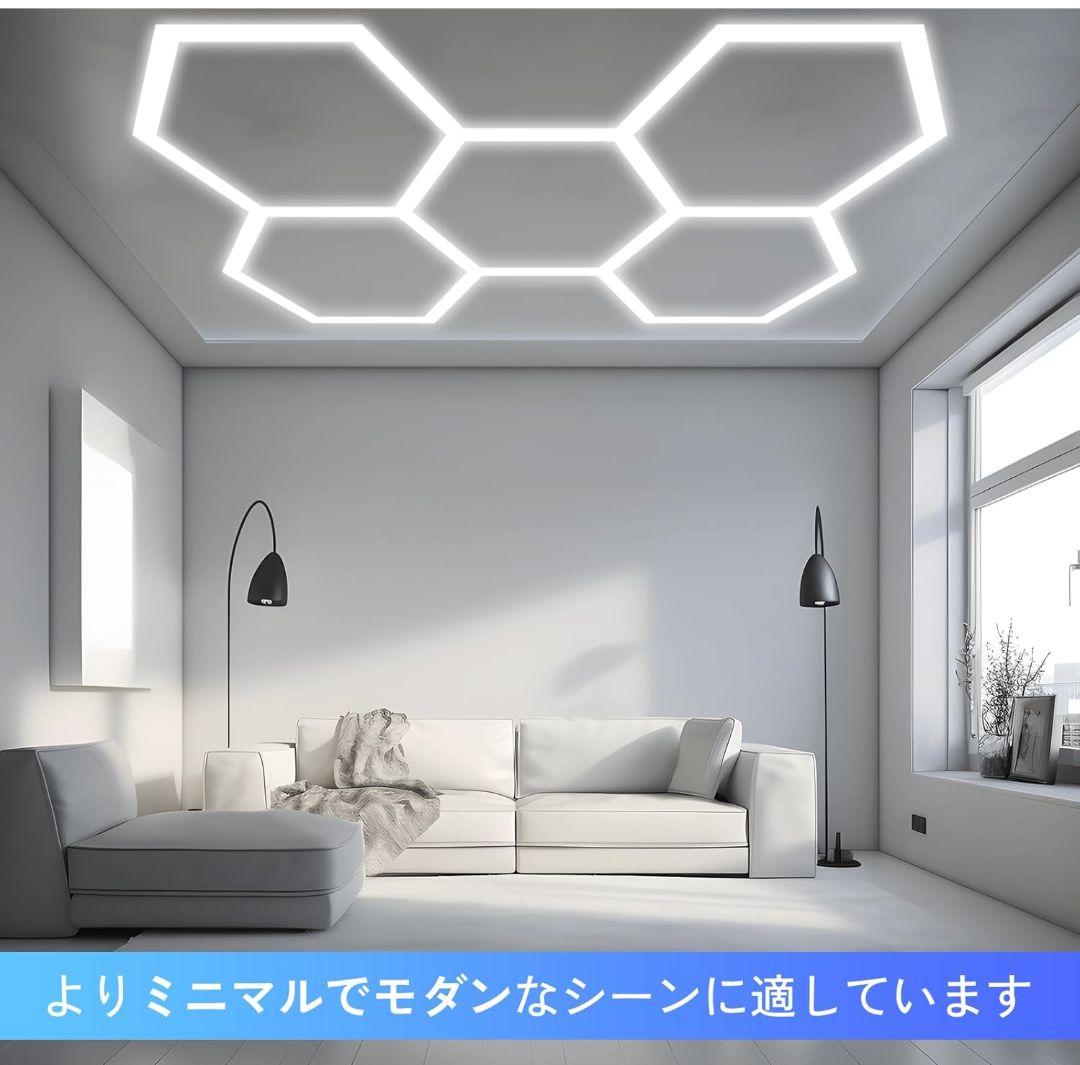 156W 六角形 LEDライト ガレージ用