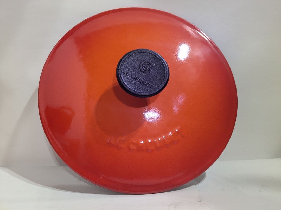 【未使用】ル・クルーゼ　マルミット　19cm　オレンジ　LE CREUSET
