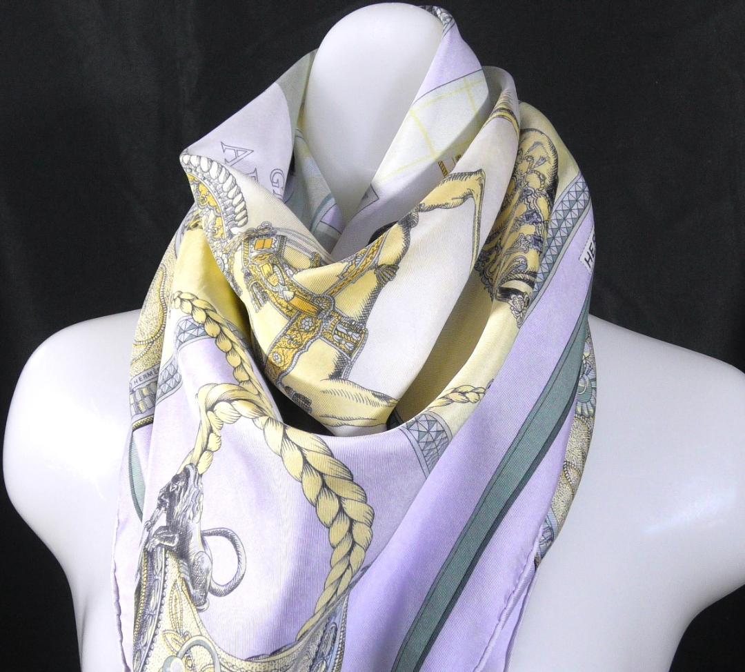 HERMES エルメス　大判スカーフ　カレ90　 D472