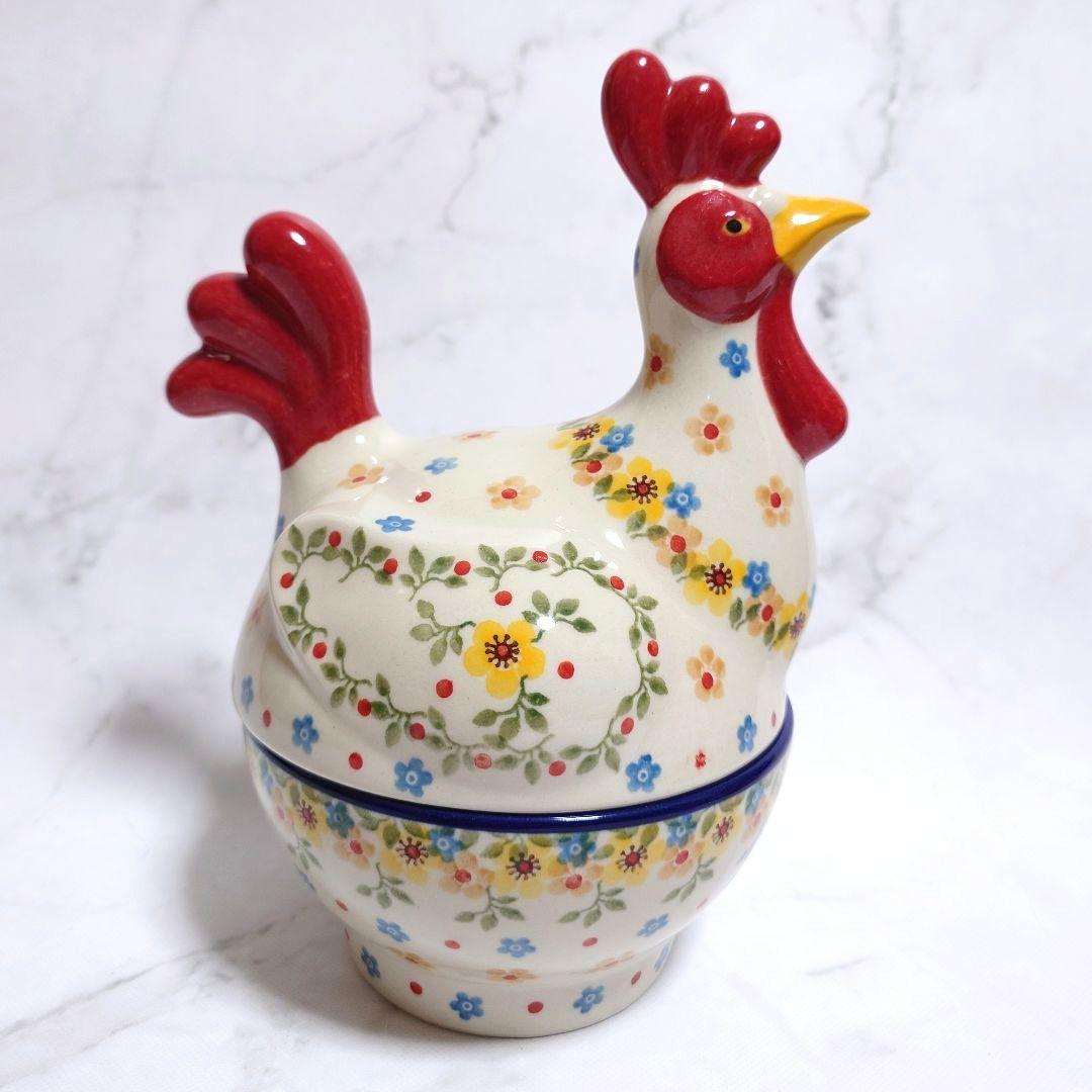 新品 ポーリッシュポタリー にわとりコンテナ 特大