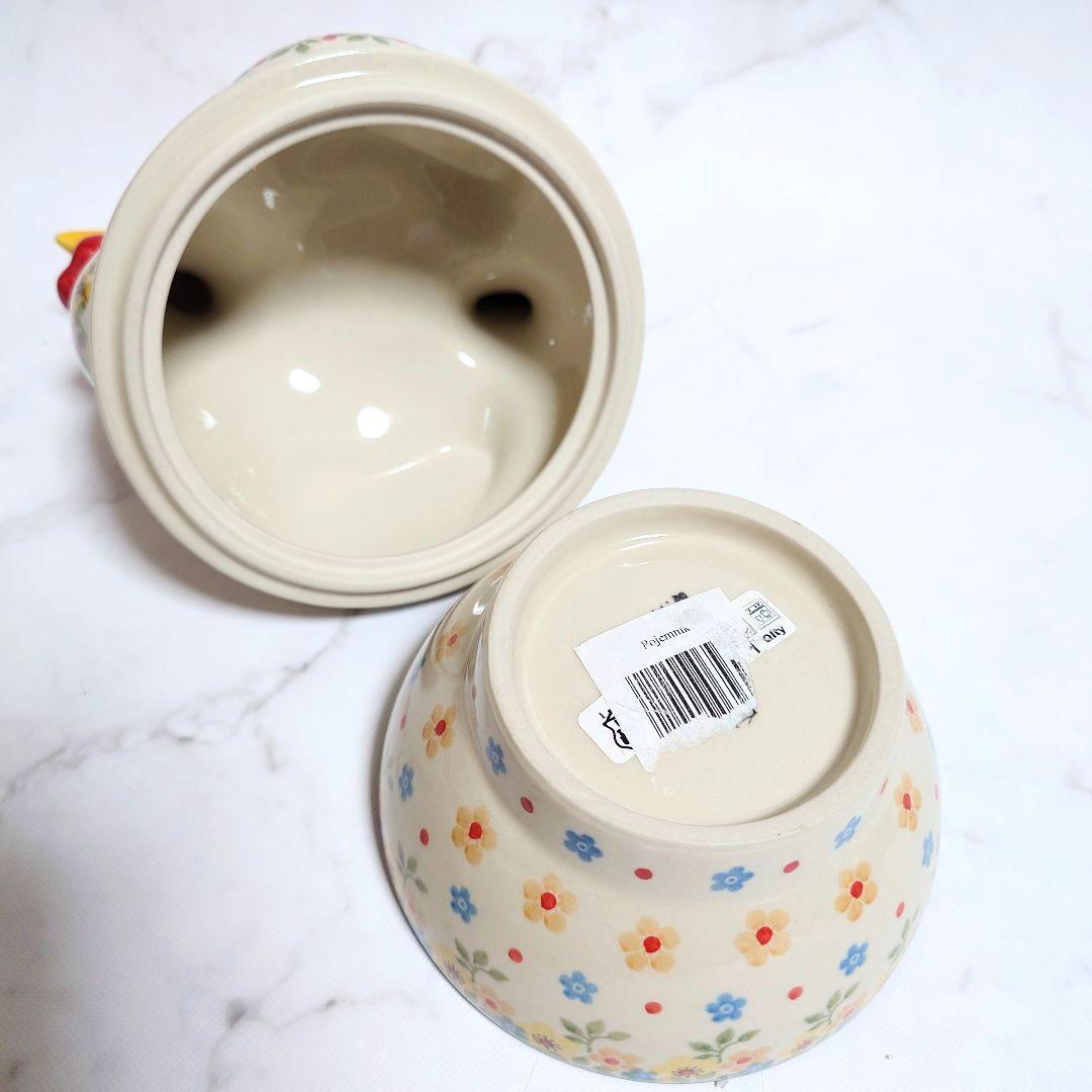 新品 ポーリッシュポタリー にわとりコンテナ 特大