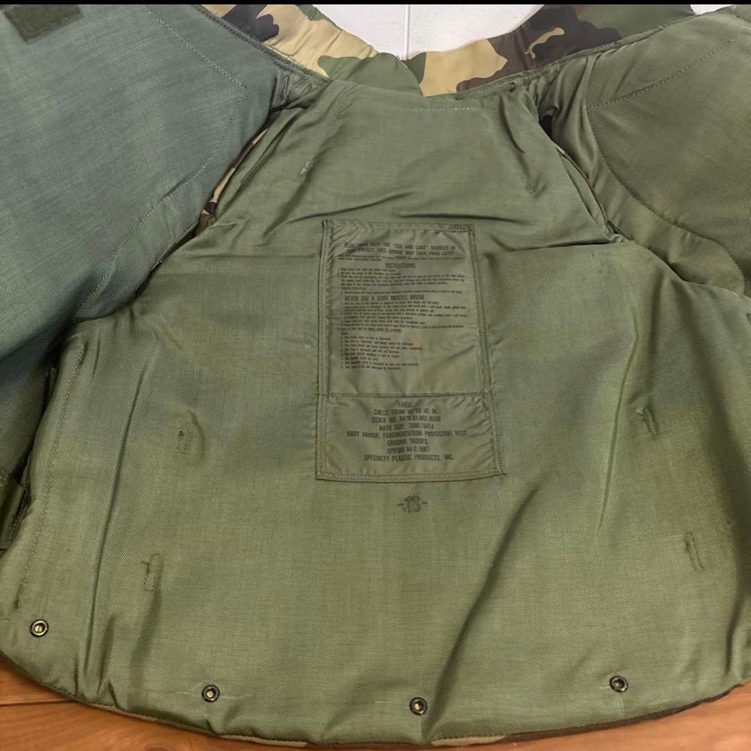 米軍　実物　PASGT BODY ARMOR サイズLARGE