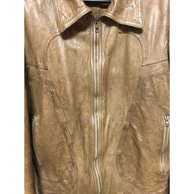 サルバトーレサントロ Salvatore Santoro高級ラムスキンブルゾン