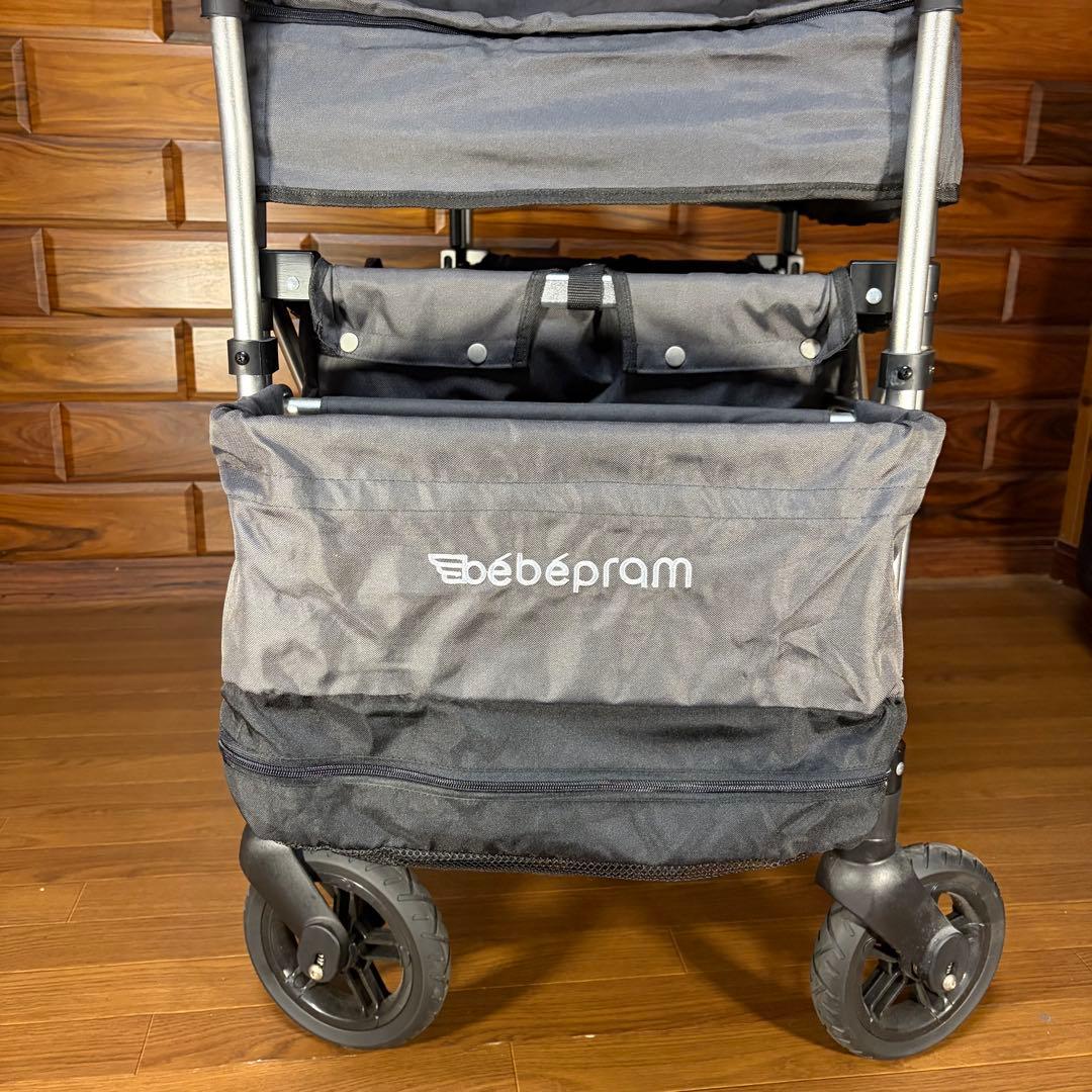 めう　ストローラーワゴン　2人乗り　双子 ベビーカー 超美品 自立