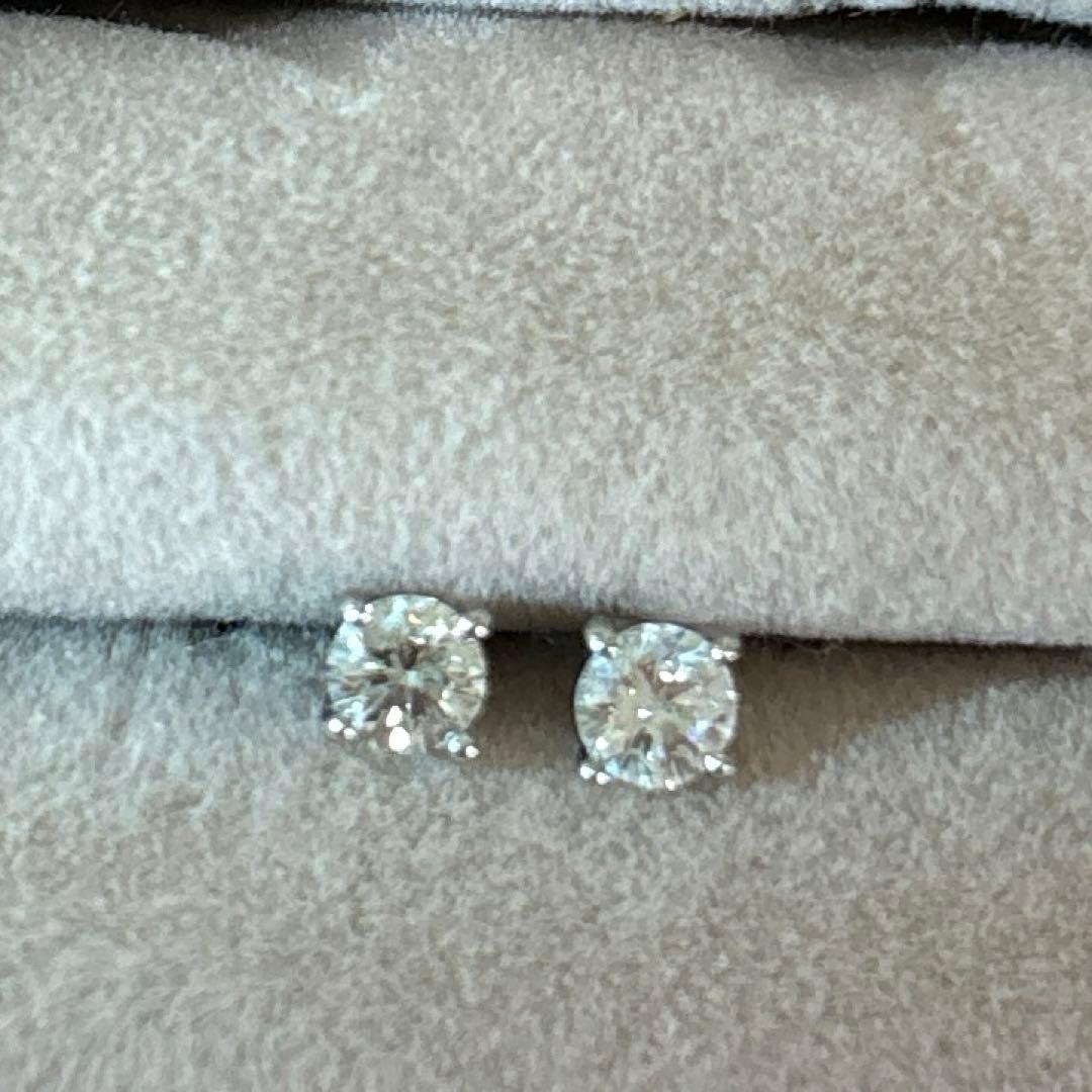 最終値下げ ヴァンドーム ダイヤモンド　0.36プラチナ キャトルピアス　大粒