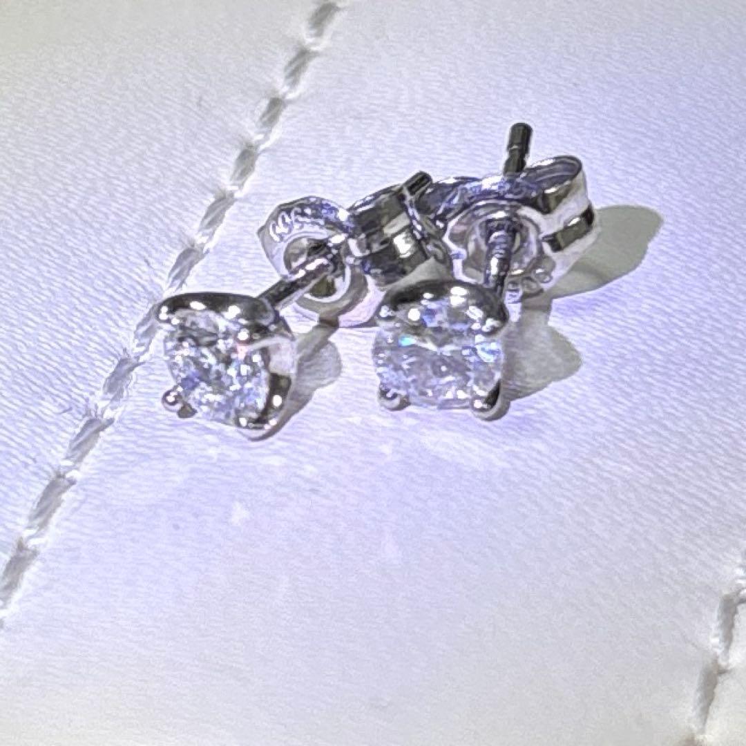 最終値下げ ヴァンドーム ダイヤモンド　0.36プラチナ キャトルピアス　大粒