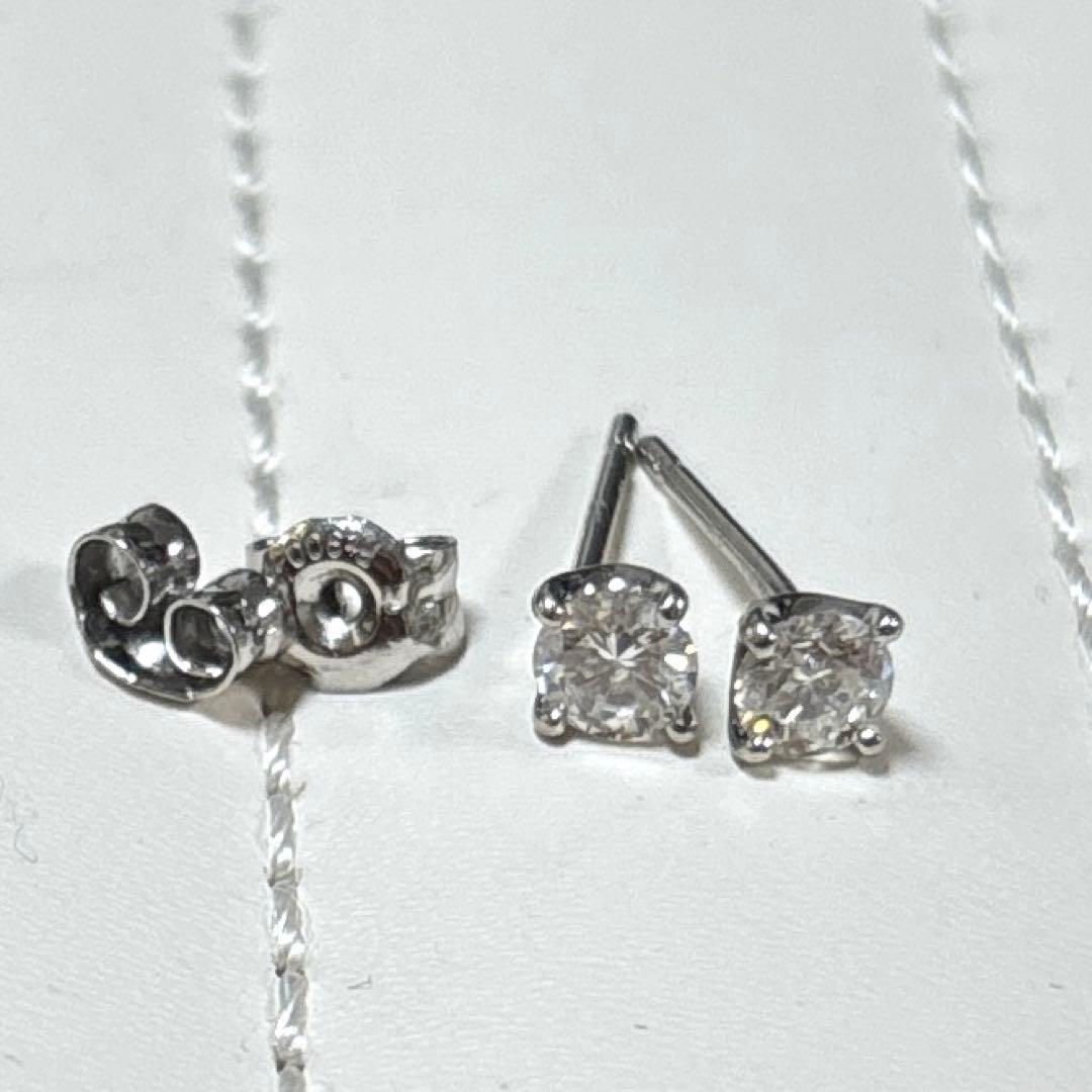 最終値下げ ヴァンドーム ダイヤモンド　0.36プラチナ キャトルピアス　大粒